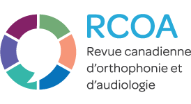 Revue canadienne d’orthophonie et d’audiologie